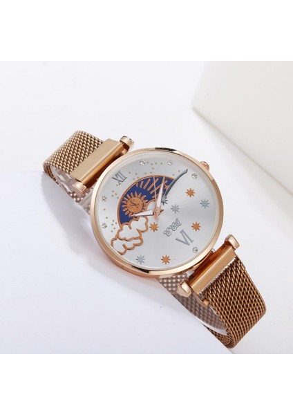 Mavi 2020 Kadın Saatler Hediye Bilezik Izle Gül Altın Mıknatıs Toka Yıldızlı Gökyüzü Aydınlık Bilezik Saatler Zegarek Damski Reloj Mujer (Yurt Dışından) fiyatları