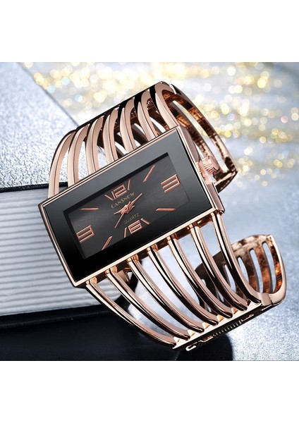 Cansnow Bayan Izle Lüks Moda Gül Altın Bileklik Bileklik Izle Kadın Elbise Saat Kadın Lady Saati Kızlar Kol Saati Relojes (Yurt Dışından) modelleri