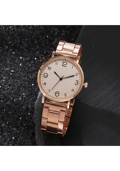 Gül Altın Kahve Seti 2 Adet Set Lüks Bilezik Saatler Kadınlar Için Set Lady Moda Bileklik Kuvars Saat Bayanlar Bilek Izle Büyük Kadran Zegarek Damski (Yurt Dışından) fırsatları