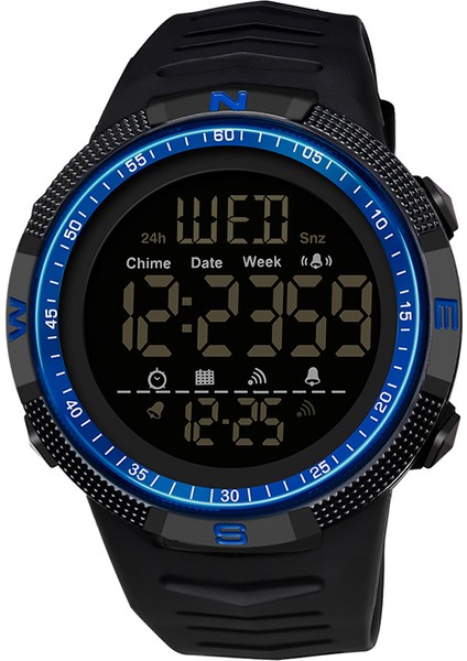 Siyah Beyaz Sanda 6014 Dijital Saat Erkekler 50 M Su Geçirmez Spor Saatler Ordu Askeri LED Işık Kronometre Saat Elektronik Reloj Hombre (Yurt Dışından) fiyatları