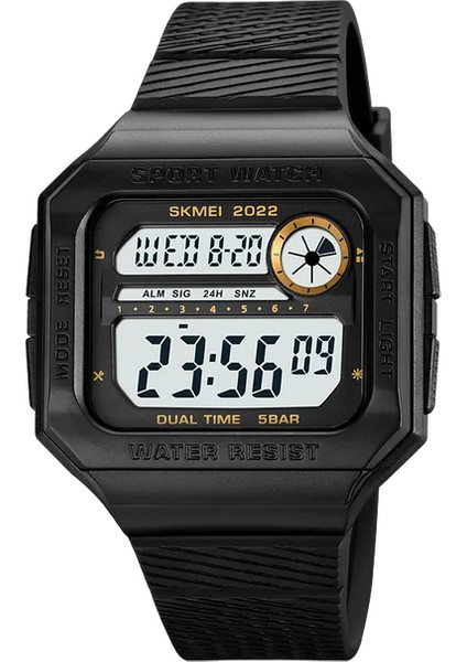 Altın 1 Skmeı Üst Marka LED Dijital Spor Saatler Erkek Askeri Geri Sayım Takvimi Kol Saati 5bar Su Geçirmez Chrono Saat Montre Homme (Yurt Dışından)