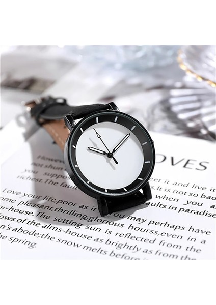 Siyah Kadın Saatler Aydınlık Deri Bilezik Izle Kuvars Izle Zarif Kadın Kol Saatleri Bayanlar Moda Montre Femme Reloj Mujer (Yurt Dışından) modelleri