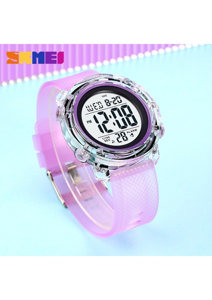 Pembe Skmeı Adam Için Yeni Stil Dijital Saat Moda Kadın Saatler Açık Geri Sayım LED Işık Elektronik Hareketi Orijinal Kol Saati (Yurt Dışından) modelleri
