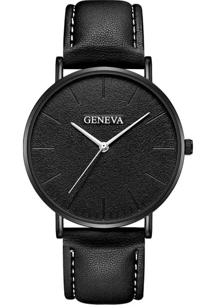 E Izle Erkekler Için Erkek Saati Moda Erkek Iş Deri Takvim Izle Erkek Sahte Üç Göz Aydınlık Kuvars Popüler Izle Erkekler Için (Yurt Dışından)