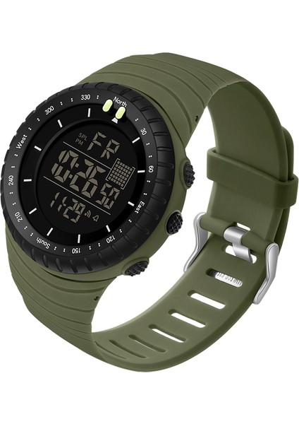 Siyah-B Erkekler Dijital Askeri Spor Saatler Adam Açık Koşu Yüzmek Büyük Arama LED Kol Saati Chronograph Erkek Izle Su Geçirmez Reloj (Yurt Dışından)