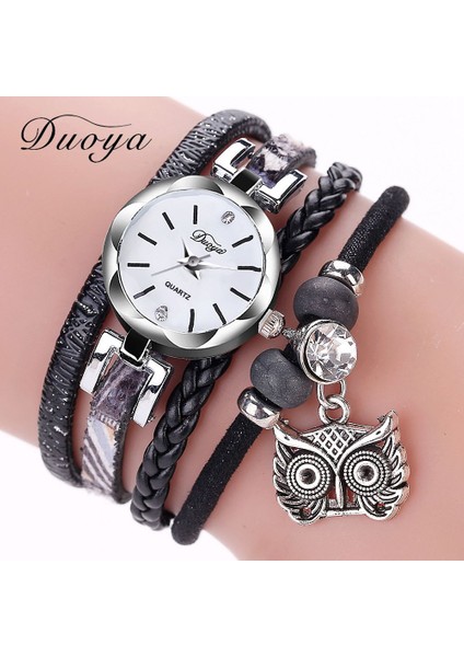 Gökyüzü Mavi Yeni Moda Kadın Kızlar Saatler Analog Kuvars Baykuş Kolye Bayan Elbise Bilezik Saatler Relogio Feminino Casual Bayan Kol Saati (Yurt Dışından) indirimleri