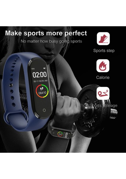 Göster 4 M4 Akıllı Dijital Saat Bilezik Erkekler Kadınlar Için Kalp Hızı Izleme ile Koşu Pedometre Kalori Sayacı Sağlık Spor Takipçisi (Yurt Dışından) modelleri