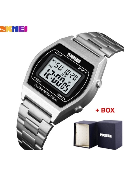 Altın Saat Skmeı Marka Lüks Erkek Saati Açık Chrono Sport 12/24 Saat LED Elektronik Su Geçirmez Erkek Kol Saati Relogio Masculino (Yurt Dışından) fiyatları