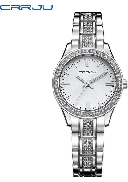Gümüş Crrju Altın Izle Kadın Saatler Bayanlar Paslanmaz Çelik Taklidi Kadın Bilezik Saatler Saat Relogio Feminino Montre Femme (Yurt Dışından)