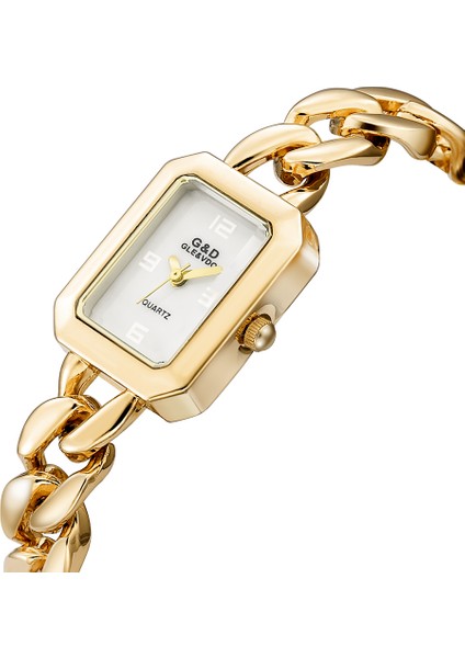 Stil 6 Moda ve Eğlence Bayanlar Hediyelik Saat Gd Paslanmaz Çelik Bilezik Saat Takı Kuvars Izle Japon Hareketi (Yurt Dışından) indirimleri