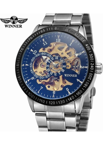 Gümüş Siyah Altın Twınner Saatler Erkekler 2022 Lüks Üst Marka Otomatik Mekanik Saatı Gümüş Paslanmaz Çelik Kayış Altın Adam Saat (Yurt Dışından) fırsatları