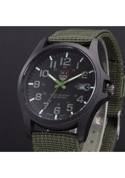 162228BROWN Xınew Izle Moda Erkekler Spor Saatler Erkekler Kanvas Kayış Saatler Askeri Kuvars Bilek Izle Horloge Heren Erkek Kol Saat 2022 (Yurt Dışından) fiyatları
