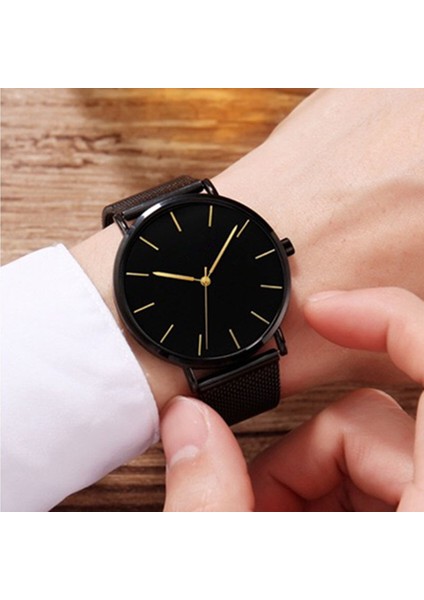 Siyah-Beyaz-Bileklik Erkek Saat Manyetik Bilezik Ultra Ince Kuvars Izle Erkekler Ince Örgü Çelik Su Geçirmez Spor Saat Siyah Relogio Masculino (Yurt Dışından) indirimleri
