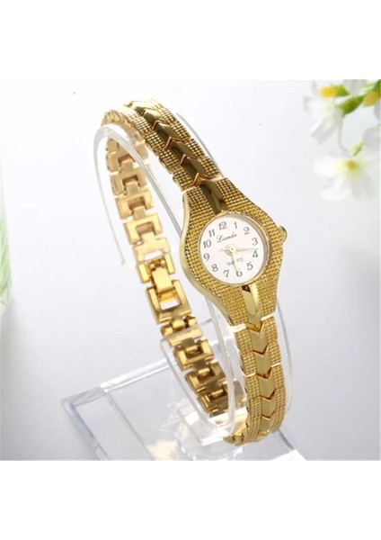 Stil 2 Kadın Izle Moda Rahat Altın Paslanmaz Çelik Bilezik Izle Küçük Analog Kadran Kadın Kol Saati Saat Saat Zarif Relojes (Yurt Dışından)