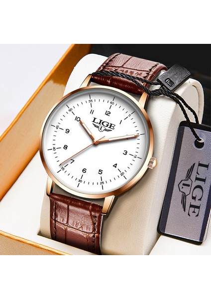 Gül Altın Beyaz Lıge Iş Rahat Erkek Saatler Top Marka Lüks Moda Erkekler Için Saat Su Geçirmez Aydınlık Kol Saati Kuvars Saat Montre Homme (Yurt Dışından) fiyatları