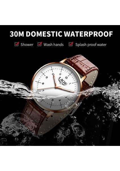 Gül Altın Beyaz Lıge Iş Rahat Erkek Saatler Top Marka Lüks Moda Erkekler Için Saat Su Geçirmez Aydınlık Kol Saati Kuvars Saat Montre Homme (Yurt Dışından) modelleri