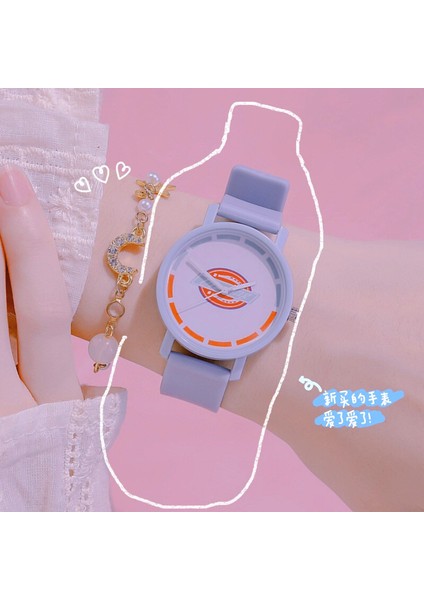 Pembe Kadın Izle Karikatür Jöle Numaraları Dial Bilezik Saatler Set Bayanlar Lastik Bant Kuvars Kol Saati Kadın Kadın Saat Hediye Için (Yurt Dışından) fırsatları