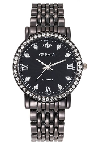 Siyah Siyah Büyük Yeni Rahat Altın Izle Kadın Saatler Bayanlar Yaratıcı Çelik Kadın Bilezik Saatler Kadın Saat Severler Kol Saati Relogio Feminino (Yurt Dışından)