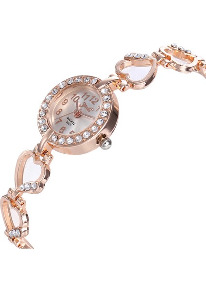 Gümüş Marka Gül Altın Lüks Kadın Elbise Saatler Kızlar Kuvars Izle Bilezik Izle Bayanlar Moda Kristal Kol Saati Relogio Feminino (Yurt Dışından) modelleri