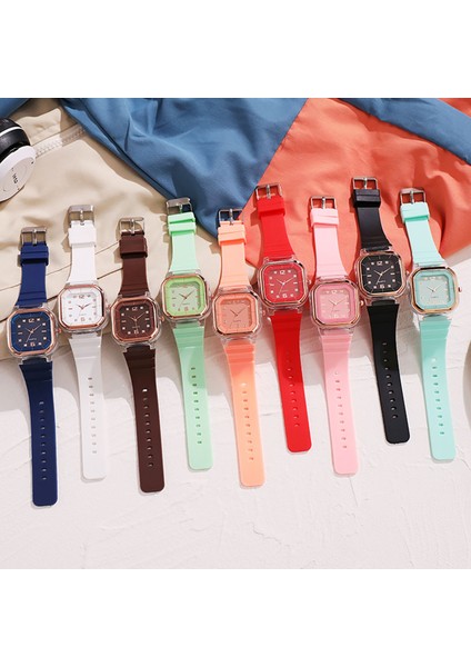 Gökyüzü Mavi Moda Kadın Kadranlı Saat Bayanlar Silikon Quartz Saat Kadın Bilezik Saatler Saat Relogio Feminino Montre Femme (Yurt Dışından) modelleri