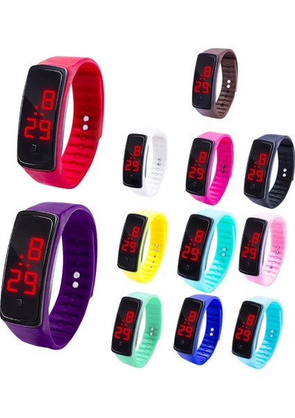 J LED Bilezik Izle Çocuk Saatler Çocuklar Kız Erkek Spor Elektronik Kol Saati Dijital Çocuk Bilek Saati Öğrenciler Izle (Yurt Dışından) fırsatları