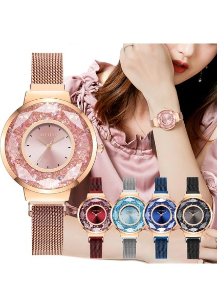 Gümüş Kadın Saatler Moda Rahat Bilezik Izle Lüks Saatler Alaşım Manyetik Bant Kuvars Elbise Saat Kol Saati Reloj Mujer Montre (Yurt Dışından) fiyatları