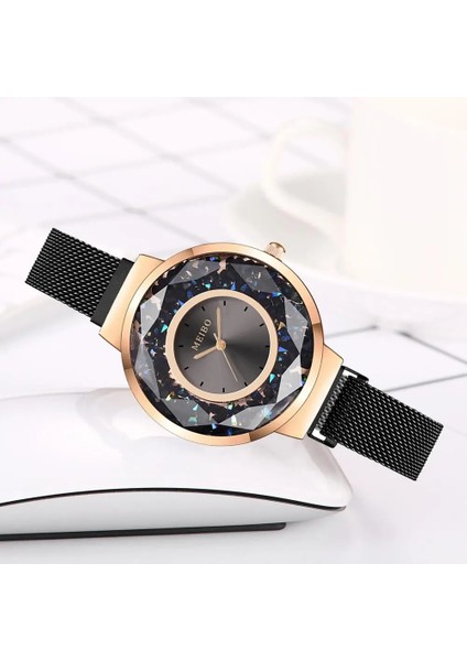 Gümüş Kadın Saatler Moda Rahat Bilezik Izle Lüks Saatler Alaşım Manyetik Bant Kuvars Elbise Saat Kol Saati Reloj Mujer Montre (Yurt Dışından) fırsatları
