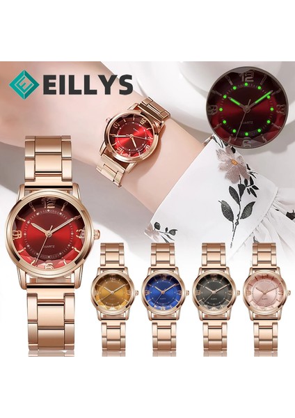 G Kadın Quartz Saat Paslanmaz Çelik Şerit Gül Altın Analog Kol Saati Kadın Bilezik Saatler Aydınlık Saat Hediye Zegarek Damski (Yurt Dışından) fiyatları