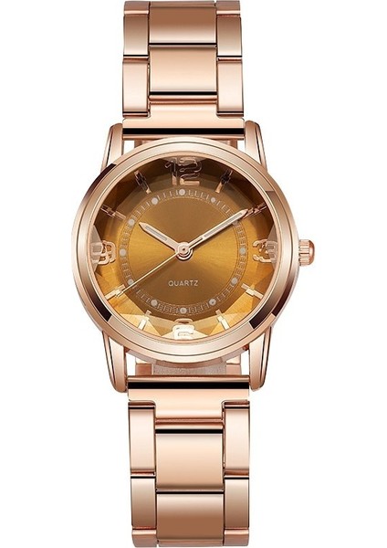G Kadın Quartz Saat Paslanmaz Çelik Şerit Gül Altın Analog Kol Saati Kadın Bilezik Saatler Aydınlık Saat Hediye Zegarek Damski (Yurt Dışından) indirimleri