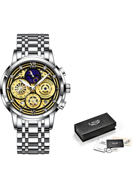 Gümüş Siyah Lıge 2023 Yeni Altın Izle Kadın Saatler Bayanlar Yaratıcı Çelik Kadın Bilezik Saatler Kadın Su Geçirmez Saat Relogio Feminino (Yurt Dışından)