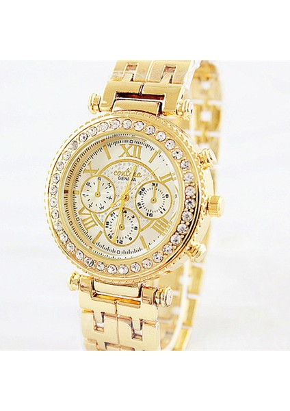 Kahverengi Contena Marka Moda Gül Altın Bilezik Izle Kadın Saatler Lüks Taklidi Tam Çelik Kuvars Izle Saat Relogio Feminino (Yurt Dışından) fırsatları