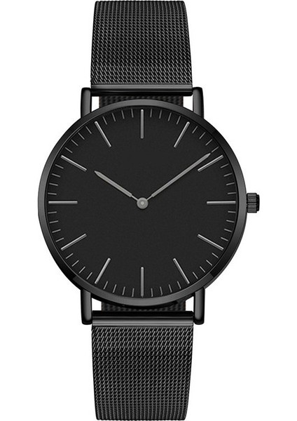 Siyah 2021 Üst Marka Lüks Bilezik Saatler Kadınlar Paslanmaz Çelik Tel Örgü Kemer Izle Kuvars Saat Bayanlar Kol Saati Zegarek Damski (Yurt Dışından)