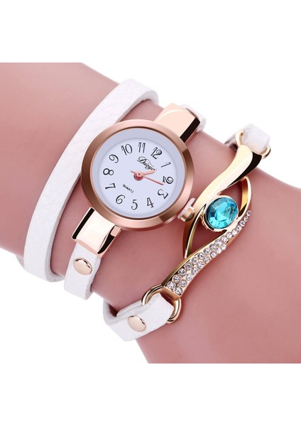 Beyaz Yeni Moda Kadın Saatler Göz Taş Lüks Saatler Kadınlar Altın Bilezik Izle Kadın Kuvars Saatı Reloj Mujer 2019 Saat (Yurt Dışından) fırsatları