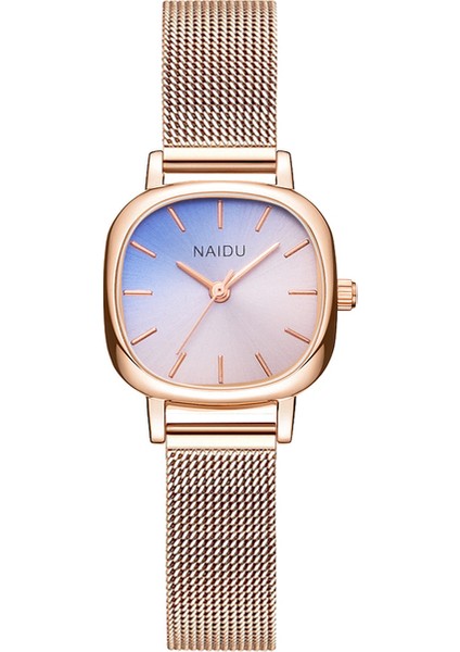 1 Adet Izle Mavi Moda 2 Adet Set Kadınlar Için Izle Gül Altın Taklidi Bilezik Izle Rahat Bayanlar Kuvars Kol Saatleri Kadın Saat Reloj Mujer (Yurt Dışından)