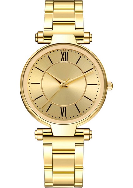 Altın 2020 Yeni Lüks Atmosferik Çelik Şerit Izle Bayanlar Casual Bayan Izle Moda Quartz Saat Bayanlar Bilezik Izle Kadın Saatler (Yurt Dışından)