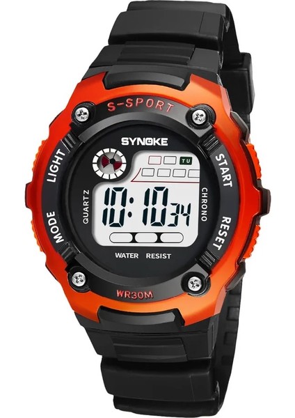 Turuncu Panars Çocuk Dijital Saatler Spor Su Geçirmez Çok Fonksiyonlu Erkek Kız Saatler Çocuk Aydınlık Elektronik Kol Saati Çocuklar Için (Yurt Dışından) indirimleri