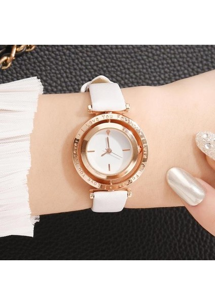 4061 Beyaz Lüks Kadın Saatler Gül Altın Mıknatıs Net Kemer Bayanlar Bilek Saatler Kadran Kadın Bilezik Izle Kadın Saat Relogio Feminino (Yurt Dışından)