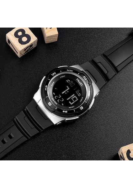 Armygreen Erkekler Izle Su Geçirmez Smael Reloj Dijital LED Çalar Saat Erkek Kronometre Montre Homme 1362B Spor Kol Saati Dijital Saatler (Yurt Dışından) fırsatları
