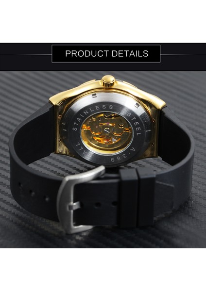 Bo Gümüş Sıyah Kazanan Saatler Erkek 2021 Otomatik Mekanik Izle Erkekler Lüks Üst Marka Kol Saati Glow Erkek Saat Montre Homme Luxe (Yurt Dışından) indirimleri