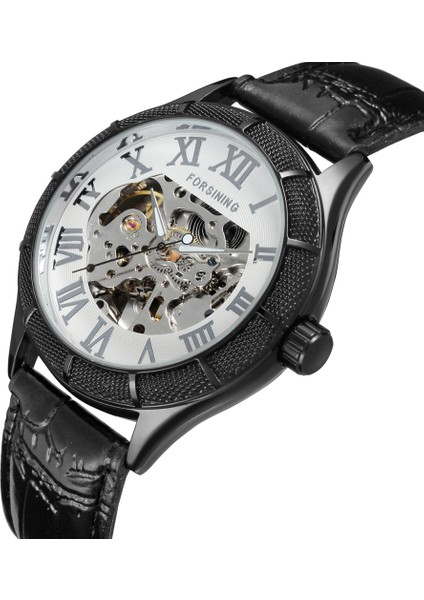 02 Forsınıng Basit Mekanik Saat Içi Boş Roma Dijital Ölçekli Delinebilir Mekanik Saat Dairesel Kemer Erkek Saati (Yurt Dışından) fiyatları