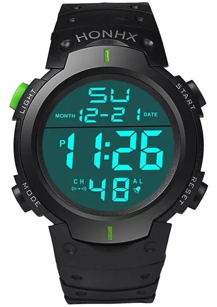 D-Green Dijital Erkek Izle Askeri Spor Kol Saati Çok Fonksiyonlu Su Geçirmez Spor Saatler Çocuklar Öğrenci Elektronik Saat Erkekler Için Hediyeler (Yurt Dışından)