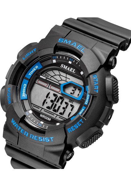 Pembe Dijital Saatler Spor Kronometre Smael Askeri Izle LED Dijital 50 M Su Geçirmez Saat Erkek 1027D Saatler Mens Montre Homme (Yurt Dışından) modelleri