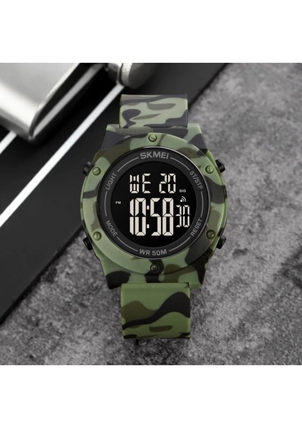 Siyah Siyah Skmeı Moda Açık Spor Izle Çok Fonksiyonlu LED Dijital Saat Pu Bant Basit Su Geçirmez Spor Tasarım Kol Saati Erkekler Için (Yurt Dışından) fiyatları