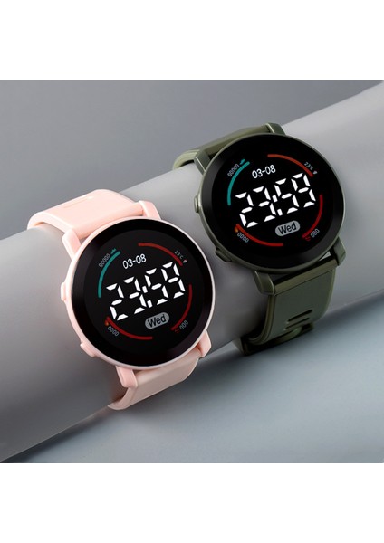 Pembe 2022 Yeni Üst Marka Unisex Dijital LED Spor Saatleri Erkekler Kadınlar Için Su Geçirmez Elektronik Kol Saatleri Öğrenciler Için Kadın Saat (Yurt Dışından) fırsatları