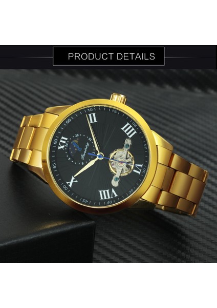 Gümüş Mavı Tourbillon Erkek Izle Otomatik Mekanik Saatler Erkekler Için Üst Marka Lüks Paslanmaz Çelik Kayış Ay Fazı Orologio Uomo Hediye (Yurt Dışından) indirimleri