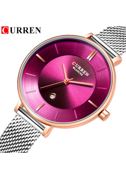 Altın Beyaz Curren Kadın Saatler Bilezik Izle Bayanlar Vansvar Rahat Kuvars Paslanmaz Çelik Bant Mermer Kayış Izle Analog Relogio Feminino (Yurt Dışından) fiyatları