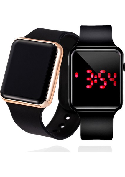 Siyah Mavi Erkek Spor LED Dijital Saat Erkek Kadın Silikon Elektronik Kol Saati Askeri Saat Relogio Dijital Masculino Montre Homme (Yurt Dışından) fırsatları