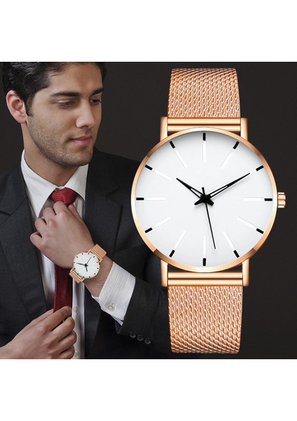 G Lüks Minimalist Erkek Moda Ultra Ince Saatler Basit Erkekler Iş Paslanmaz Çelik Hasır Kemer Kuvars Izle Relogio Masculino (Yurt Dışından) modelleri