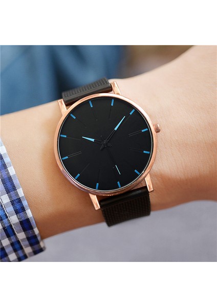 G Lüks Minimalist Erkek Moda Ultra Ince Saatler Basit Erkekler Iş Paslanmaz Çelik Hasır Kemer Kuvars Izle Relogio Masculino (Yurt Dışından) indirimleri