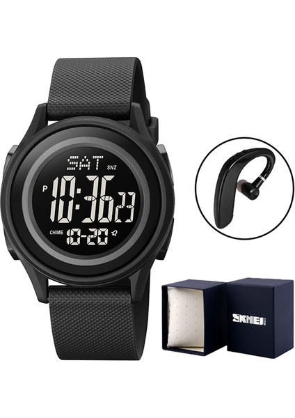 Siyah Kara Kutu Skmeı Askeri Elektronik Hareketi Moda Izle Erkekler Için Spor Kronometre Chrono Alarm Dijital Saat Su Geçirmez Relogio Masculino (Yurt Dışından)